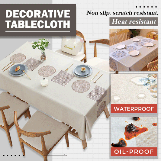 Multi-functional waterproof, oil-proof, heat-resistant, and wash-free tablecloth