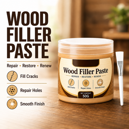 Wood Filler Paste for Furniture Crack & Hole Repair Kit