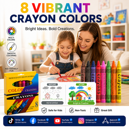 Non-Toxic Crayon Set for Kids