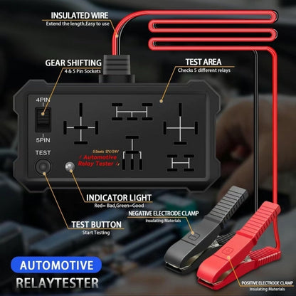 🚘Hot sale 50% Off🔥12V/24V Automotive Relay Tester