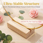 💐BUY 2 GET 1 FREE +  49% OFF!🎀Gold Metal Floral Hoop Centerpiece with Wooden Stand