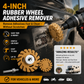 Rubber sanding disc for rubber scrapers