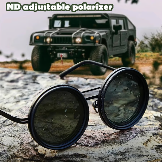 🔥2025 Hot Sale 50% OFF🔥Adjustable Tint Polarized Round Sunglasses