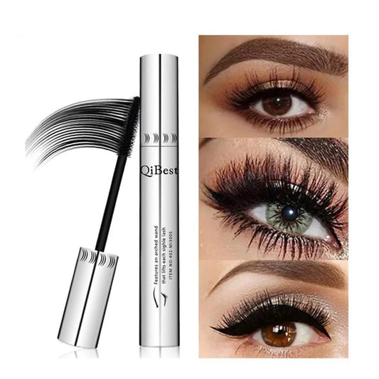 🖤 4D Silk Fiber Waterproof Mascara, Volumizing Lengthening Smudge-Proof Formula, ✨ Vegan Cruelty-Free, Sensitive Eye Safe, All-Day Flawless Lashes. Buy 2 Get 1 Free!