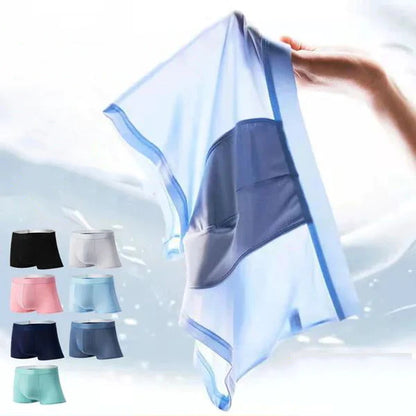 Men's Ice Silk Boxer Shorts Underwear