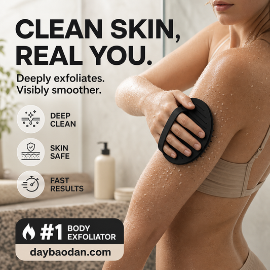 The secret to having clear and smooth skin！Deep Exfoliating Bath Scrubber