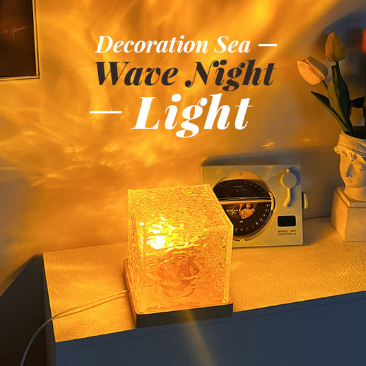 🔥Rotating Wave Projector – Dynamic Ocean Effect, 16 Color Changing & Soothing Baby Sleep Aid 🌙✨
