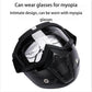 Special mask for welding and cutting (glare protection, protection against UV radiation, anti-dust)