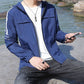 Men's Ice Silk Quick-Drying Sunscreen Hoodie Jacket