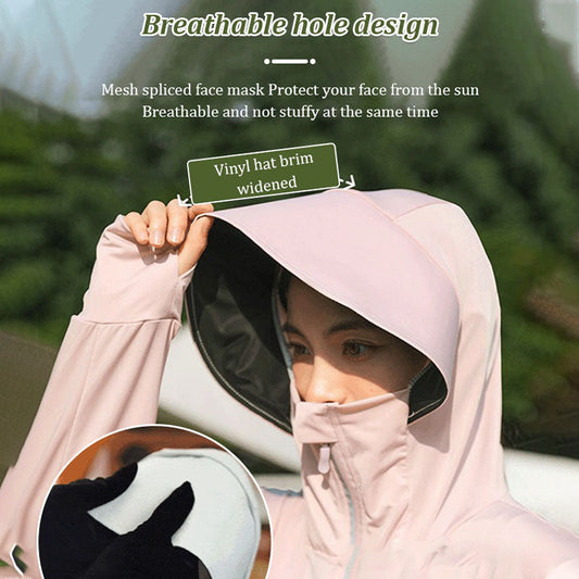UPF50+ Breathable Hooded Long Sleeve Sun Protection Jacket💕