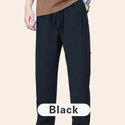 🔥🔥2024 spring and summer new men's silky wrinkle casual pants