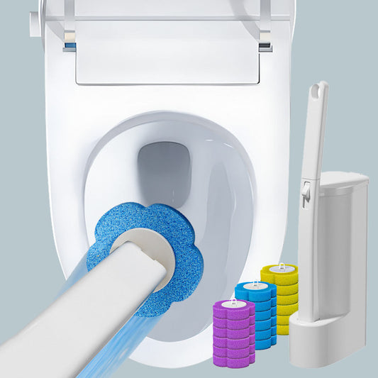 Disposable Toilet Brush with Storage Holder