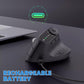 Multi-Device Bluetooth Ergonomic Mouse with Knob