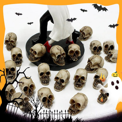 🔥20Pcs Halloween Mini Skull Decoration Set💀