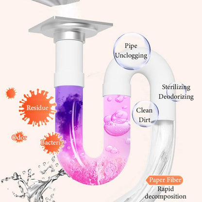 🚰 Limited-Time 50% Off ✨ Drain Cleaner Powder — Unclog, Deodorize & Pipe-Safe 🌿