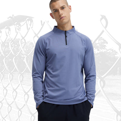 ❄️Fall/Winter Training Essentials - 🔥Men's Warm Standing Collar Half-Zip Shirt 💪