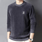 [Warm Gift] Casual Solid Jacquard Pullover Sweater for Men