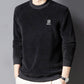 [Warm Gift] Casual Solid Jacquard Pullover Sweater for Men
