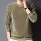 [Warm Gift] Casual Solid Jacquard Pullover Sweater for Men