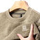 [Warm Gift] Casual Solid Jacquard Pullover Sweater for Men