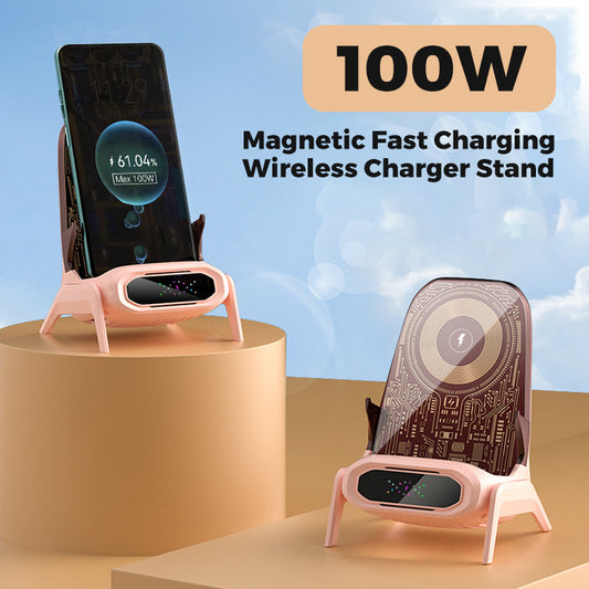 🔥100W Magnetic Fast Charging Wireless Charger Stand Set