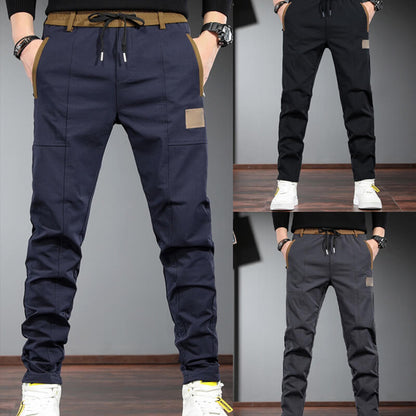 ❄️Autumn and winter men's padded warm elastic hundred casual pants👖