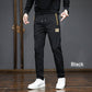 ❄️Autumn and winter men's padded warm elastic hundred casual pants👖