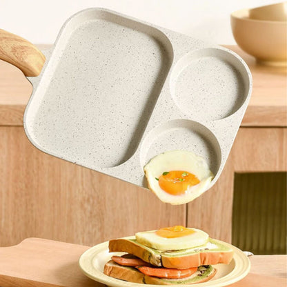 🍳 PROMO -50% ✨ 3-Compartment Non-Stick Pan — Cook 3 Foods at Once, No Mixing 🔥