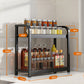 Multifunctional Stable Kitchenware Shelf with Hooks