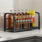 Multifunctional Stable Kitchenware Shelf with Hooks