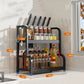Multifunctional Stable Kitchenware Shelf with Hooks