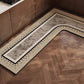 Floral Pattern Diatomaceous Earth Kitchen Mats