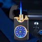 Windproof Torch Lighter with Clock