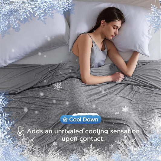 🌸Summer Hot Sale-50% Off ✨Cooling Blanket for Night Sweats - Advanced Temp-Regulating Comforter for Hot Sleepers, Stay Cool & Sleep Better