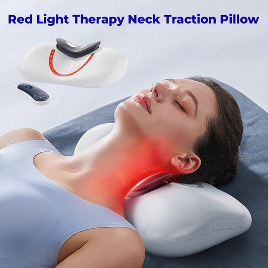 🎁Red Light Therapy Neck Traction Pillow