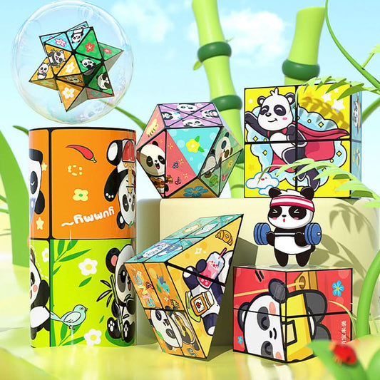 🔥 50% OFF – Creative foldable panda magic cube for children🐼
