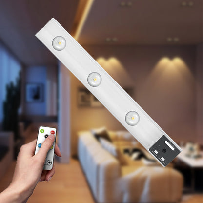 🔥 50% OFF – Rechargeable Under-Cabinet Light Bar with Remote – 3 Colour Modes