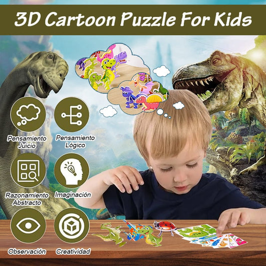 2025 Educational 3D Cartoon Puzzle(🔥Add 2 items to the shopping cart to enjoy automatic discounts)