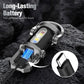🔦💡 Keychain Flashlight – LED+COB dual light, 7 modes for every need. Ultra-light 29g – clip it on your keys or jacket. Never be caught in the dark again – safe walks, every time! 🚶✅
