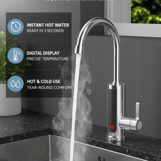 🔥Last day of the limited-time 50% off sale!🔥Tankless Instant Hot Water Heater Faucet