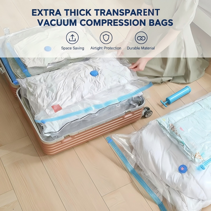 Extra Thick Transparent Vacuum Compression Bags