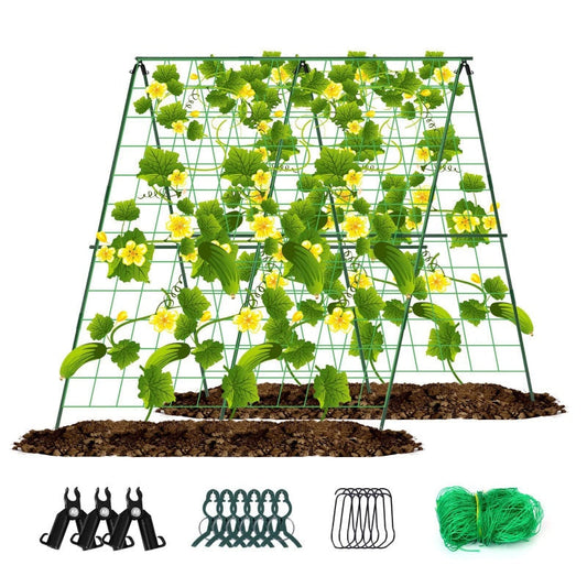 🌿 A-Frame Garden Trellis for Climbing Plants – Sturdy Support for Vines, Flowers & Vegetables 🌸🥒
