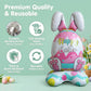 🎁EASTER SALE – 🐰🎉3Giant 3D Standing Bunny Balloon Self-Supporting Festive Cheer