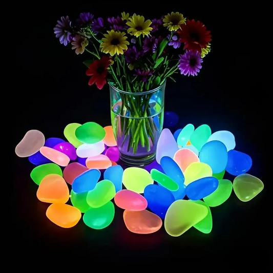 🥳2026 HOT SALE🥳💞50K+ SOLD!🌈🌙 50% OFF! 1000PCS Glow-in-Dark Pebbles – Vibrant multicolor, eco-friendly resin. Safe for kids & pets. Transform your garden into a starry night sky. A enchanting gift. 🎁🕊️