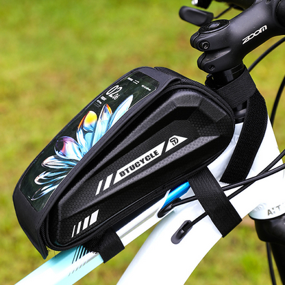 Waterproof Bike Top Tube Bag – Hard-Shell Phone Holder for MTB & Road Bikes🚴📲