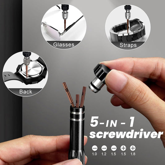 🕰️ 60% OFF! 🔧 Professional Watch Repair Tool Kit – 13-in-1, Precision Tools & Perfect for Watch & Eyeglass Repair 🛠️
