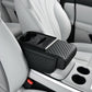 Car armrest organizer with cup holde