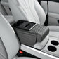 Car armrest organizer with cup holde
