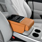 Car armrest organizer with cup holde