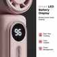 Portable Clip-On Fan with LED Display
